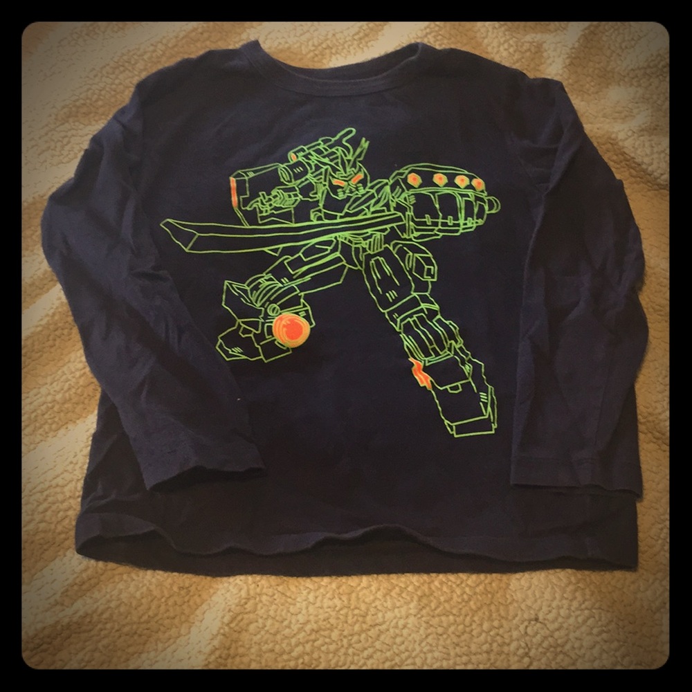 Navy Blue Long Sleeve Shirt